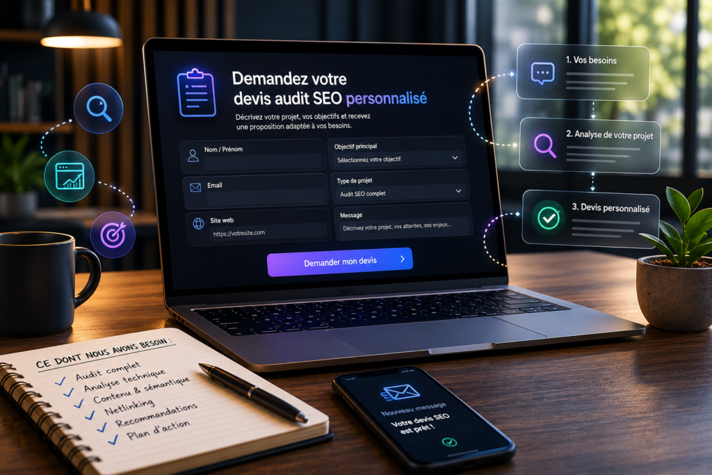Comment demander un devis audit SEO personnalisé ?